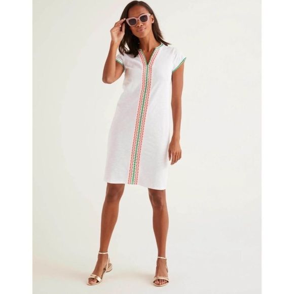 Boden Dresses & Skirts - Boden Peggy Embroidered Jersey Dress